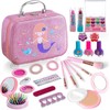BENEVE Juguetes de Maquillaje Lavables para Niñas, Kit de Maquillaje