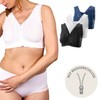 Basic Treasure Pack of 3 Seamless Comfort Bra with Zip,