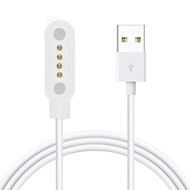 Lamshaw T92 Smart Watch Charger, Magnetic USB Charging Cable Replacement Charger Cable Compatible with Meet Romance T92 Smart Watch/Desong T92 Smart Watch / T92 Smart Watch (White)