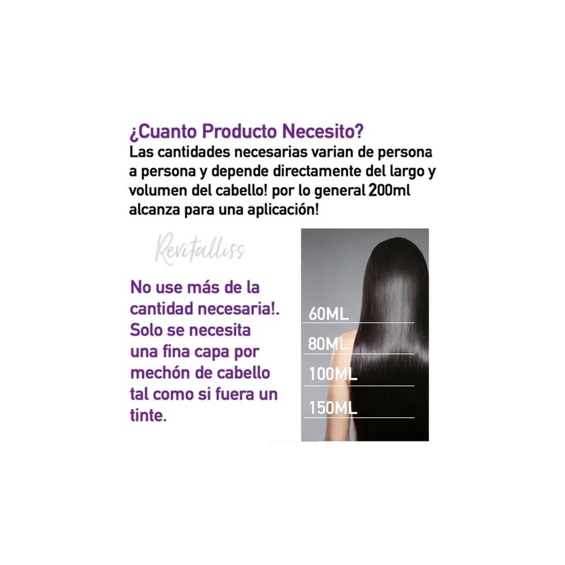 Tratamiento Keratina Brasileña Alaciado Permanente Kit 500ml