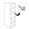 MorningRo 50 Pcs Bookshelf Pegs Bookshelf Pins Replacement Shelf Pegs