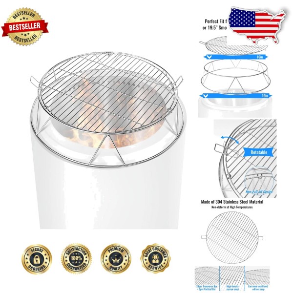 Lightweight Fire Pit Stand and Grill Grate Set - Safe