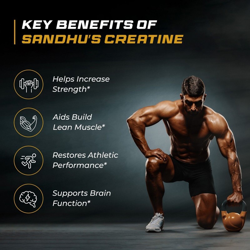 Sandhu's Sandhu’s Creapure German Creatine Monohydrate Supplement Unflavored 10.58oz