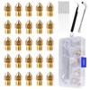 Comgrow 25PCS MK8 Ender 3 V2 Nozzles 0.4MM, 3D Printer