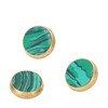 3 Pcs Trumpet Valve Cap Embedded Green Standard Metal Finger