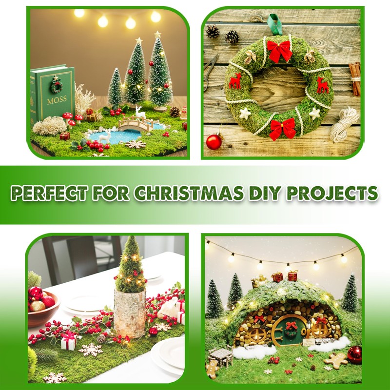 DUSPRO 71"x11" Sheet Moss Roll, Peel and Stick Moss Sheets