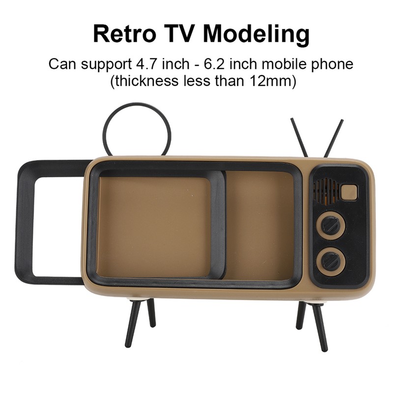 Retro TV Modeling 80Hz‑20KHz Bluetooth HD Sound Speaker Mobile Phone