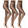 SENTELEGRI 3 Pairs Exclusive T-Band 15 Denier Sheer Tights Multipack,
