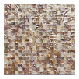 MOPTORLS Peel and Stick Mother of Pearl Shell Backsplash Tile for Kitchen Wall Room Bathroom, 6 Sheets Colorful