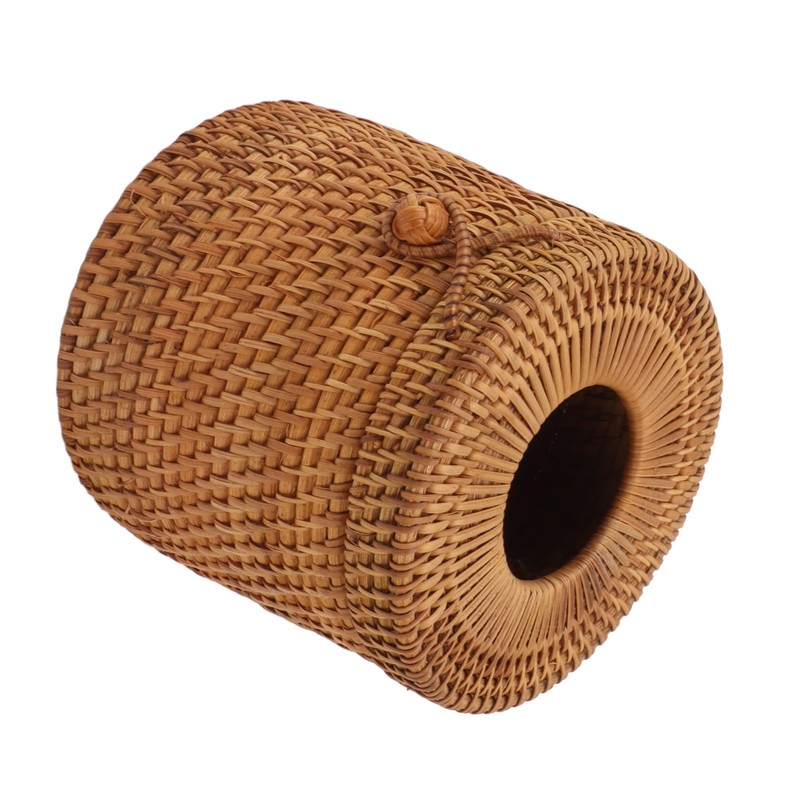 Rectangular Rattan Tissue Box Cover Rattan Woven Tissue Box Holder