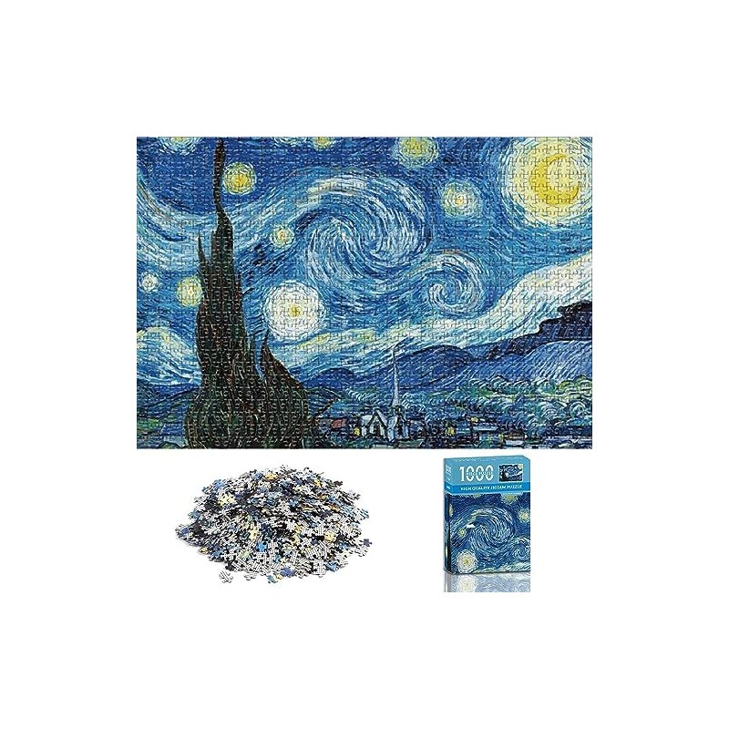 JESWO Rompecabezas 1000 Piezas, Puzzle para Familia Adultos Niños, 38X26cm