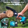 Seesii Mini Chainsaw, 6-inch Mini Chainsaw Cordless, Handheld Electric Power