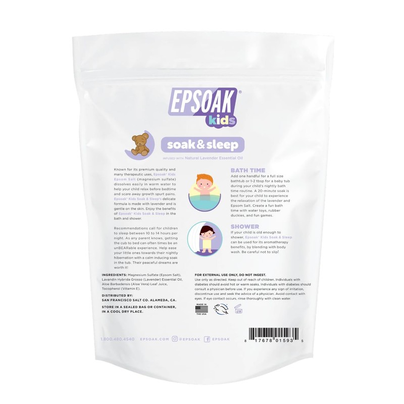 Epsoak Kids Lavender Soak & Sleep Epsom Salt - 2