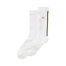 Coq Sportif Men's Socks, Regular Length, Cool Contact Thread, Cooling, Summer, WH00 (white), 25.0-27.0 cm