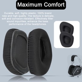 Ohrpolster, Headphones Replacement Ear Pad/Ear Cushion/Ear Cups/Ear Cover/Earpads Repair Parts, Schaumstoff-Ohrpolster für Void Pro Gaming-Headsets, Schwarz(10 * 9.5 * 2.5cm)