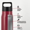 SIGG - Reusable Water Bottle - Explorer Magenta - Leakproof,