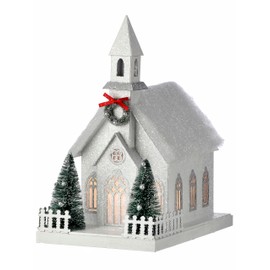 Regency International 11.5" Led/Bty Crdbrd TMR Country Church