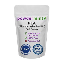 powdermint Beta Phenylethylamine HCl (Pea) Powder - Mood, Energy (500 Gram)