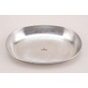 PTYGRACE 18-0 Stainless Steel Oval Curry Plate, Camping, BBQ, Tableware,