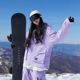 Ski suit 5xl waterproof set purple black top and bottom M69K1077J padded S unisex set, A. S, B. Bora / 스키복 5xl 방수 세트 퍼플 블랙 상하의 M69K1077J 패딩 S 남녀공용 세트, A. S, B. 보라