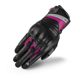 SHIMA RUSH Motorradhandschuhe - Atmungsaktive, Verstärkte, Stadt, Sommer, Touchscreen Handschuhe mit Knöchelprotektor, Handgelenk und Finger Aufpralldämpfer (Damen, Rosa, S)