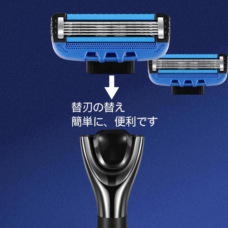 COVIK 5-Blade Razor Shaving Holder (with Blade) for Men, Main