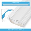 Art3d 10-Pack 47Ft White Ceiling Crown Molding Trim, High Impact