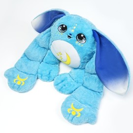 Moon Pals Weighted Stuffed Animal - Bo, Blue Plush, Ideal for Cuddling and Reading