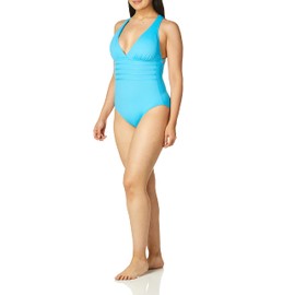La Blanca Island Goddess - Traje de baño de una Pieza con Espalda Cruzada para Mujer, Junto a la Piscina, 14
