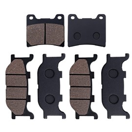Cyleto Front and Rear Brake Pads for Yamaha XV 1100 Virago 1999 XVS 1100 Dragstar 1999-2004 XVS1100 A Dragstar Classic 2000-2007