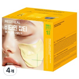 Mediheal Vitamin Blemish Derma Modeling Pack, 4 Packs, 1 Pack / 메디힐 비타민 잡티 더마 모델링 팩, 4개, 1개입