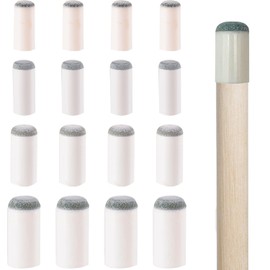 DILUSILK 40pcs Slip On Pool Cue Tips, 4 Sizes Pool Stick Repair Kit,No Glue or Tool Replacement 10mm, 11mm, 12mm, 13mm Billiard Stick Tips for Snooker,Pool Cues,Pool Leisure Sports