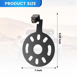 Junsun Backup Camera for Jeep Wrangler JK JKU Rubicon Sahara Sport Unlimited 2007-2018, Wide Angle Rear View Reverse Parking Off-Road Wheel Mount Camera