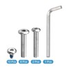 PATIKIL Inline Skate Axle Screw Replacement, 1 Set Roller Wheel