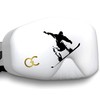 GogglesCover: Protective snowboard goggles cover, Snowboarder on white design