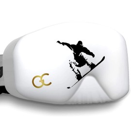 GogglesCover: Protective snowboard goggles cover, Snowboarder on white design