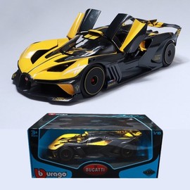 Brago 1:18 Bugatti Bolide Yellow Car Diecast Model / 브라고 1:18 부가티 볼리드 옐로우 자동차 다이캐스트 모형