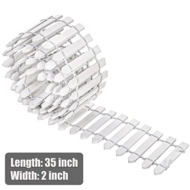 Elsjoy 6 Pieces 35 Inch Miniature Fairy Garden Fence, Decorative Wooden White Picket Fence Mini Wood Garden Fence, Mini Farm Fence for Crafts, DIY Diorama Project, Dollhouse, Plant Pot