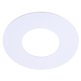 Bueyfolt The Can Converter Ceiling Medallion for Recessed Can Light, Iron Ceiling Decorative Flat Goof Ring & Cover Plate for 5" & 6" Chandeliers & Pendants, White, 1 Pack