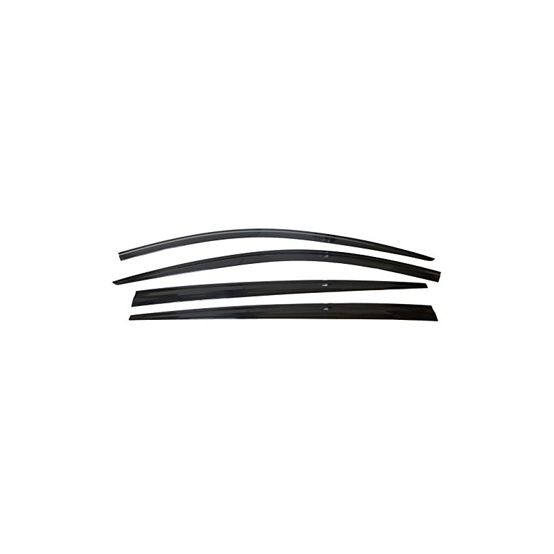 AUTO CLOVER Smoke Tinted Window Visor Sun Rain Vent Guard