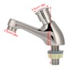 Washbasin Tap, G1/2 Delay Faucet, Single Cold Water Tap, Self-Closing