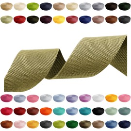 Webbing Strap 2 m 5 m 10 m 50 m 50 m 50 m Width 10 mm 15 mm 20 mm 25 mm 30 mm 40 mm 50 mm Bag Strap Polypropylene Ideal for DIY Projects, Crafts & Outdoor (170) Light Olive Green, 50 mm x 10 m