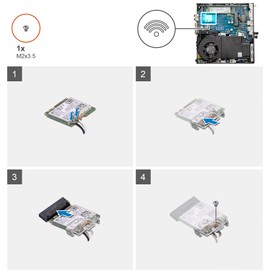 Deal4GO M.2 IPX4 Internal WiFi Antenna WLAN Cable 9MC6V 101R7 for Dell Optiplex 7090 5090 5070 3090 3060 3070 3080 5060 5080 7060 7070 7080 Micro (MFF)