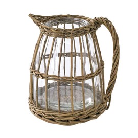 SPICE OF LIFE LYGN1030 Vase Basket Knitting Flower Base Fontane Pitcher 5.9 x 6.5 x 7.1 inches (15 x 16.5 x 18 cm)