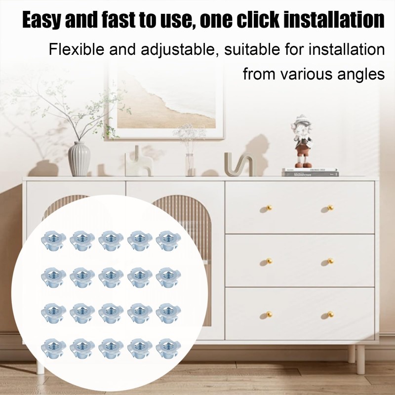 20 Stück M6*9 Einschlagmutter,Einschlagmuttern,Hülsenmutter,Kohlenstoffstahl,für Einschlagspitzen,GewindehüLsen,Einschraubmutter,Edelstahl,Stellfüße,Einschlaghülse,Einschlagmuffen,Einpres smuttern