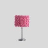 ORE International 18.25'' Pink Roses in Bloom Acrylic/Metal Table Lamp,