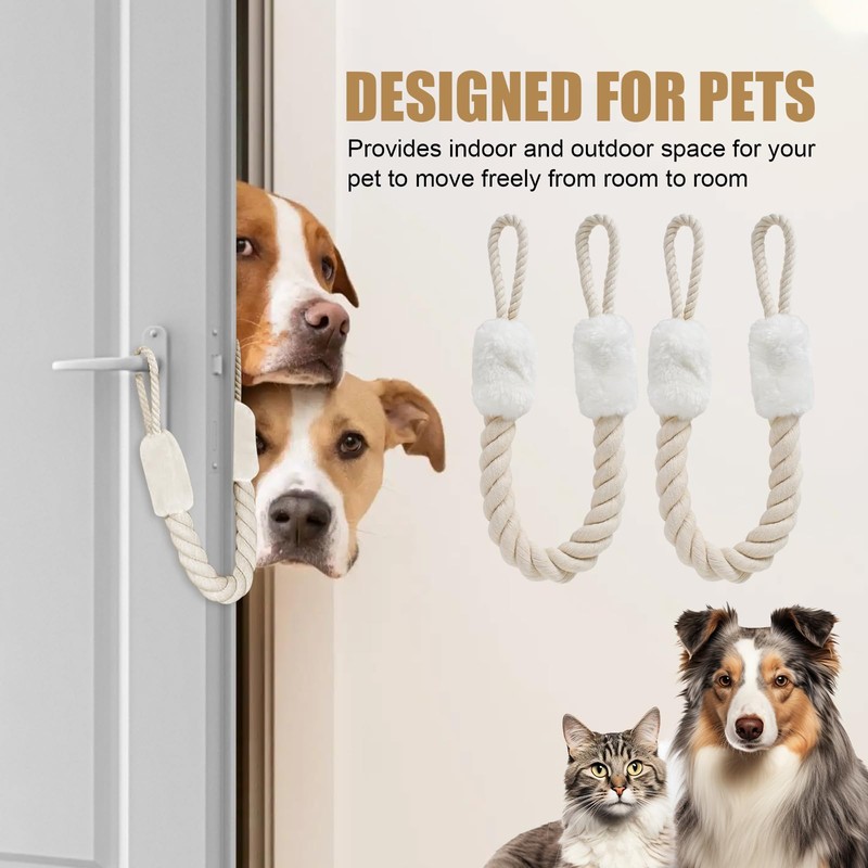 Vesaneae 2 PCS Buffer Doorstop Ropes, Anti-Collision Door Handles Rope