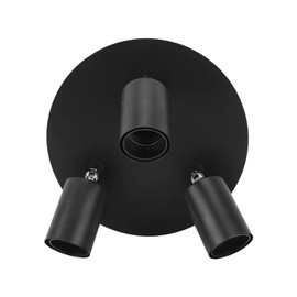 Soporte para Foco de Techo, Soporte para Foco de Techo, Base de Lámpara Ajustable Giratoria de 3 Cabezales, Soporte para Luz de Riel E27, Soporte para Lámpara de Techo para Kits