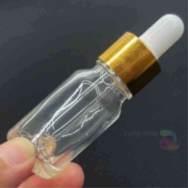 10ml Transparent Dropper Bottle for Travel Cosmetics, Samples, Essences, and Ampoules Dispensing Container 6ea