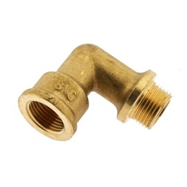 90° Angle with Inner / External Wall G 1/4 Inch Female Thread / R 1/4 Inch (AG) 16 Bar Forged Brass